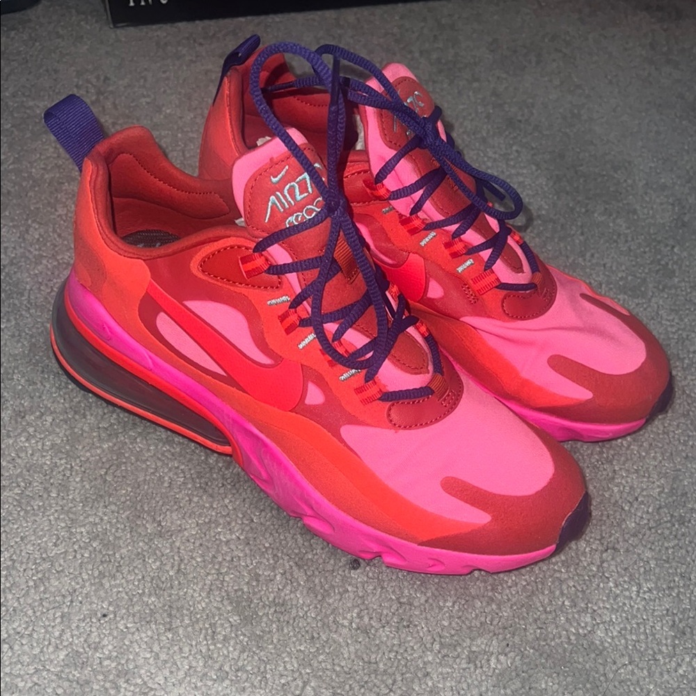Nike Air Max 270 React Pink Red Sneakers